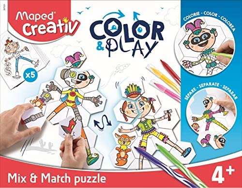 Color & Play Maped Puzzle Mix & Match 907001